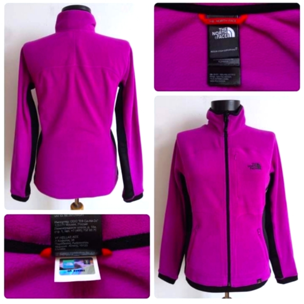 The North Face Polartec Denali Jacket Women’s Purple Black Fleece Full Zip XS